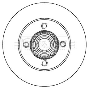 BORG & BECK Тормозной диск BBD6060S